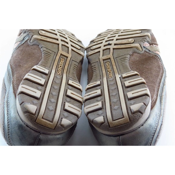Skechers Walking Shoes Brown Leather Women9Medium - Picture 6 of 7